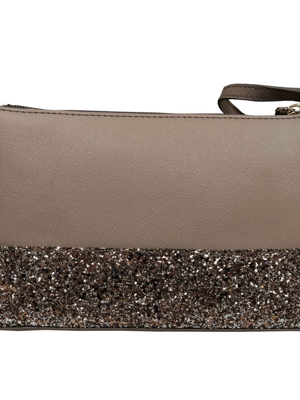 Kate Spade New York Greta Glitter court crossbody bag/grey! NWOT - Picture 3 of 14